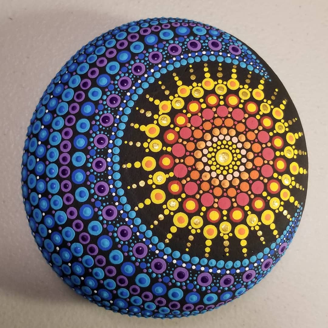 Store Sun Mandala Stone